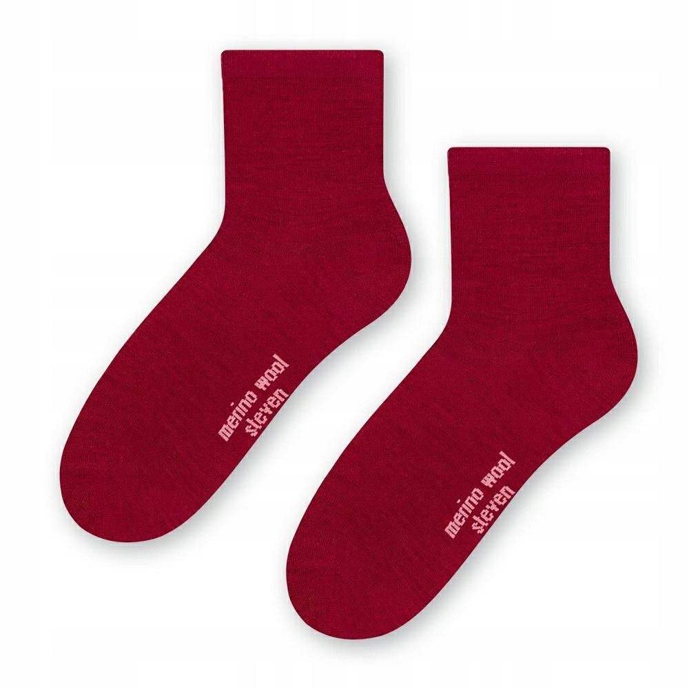 

Steven skarpety Merino Wool 130 bordo 35-37