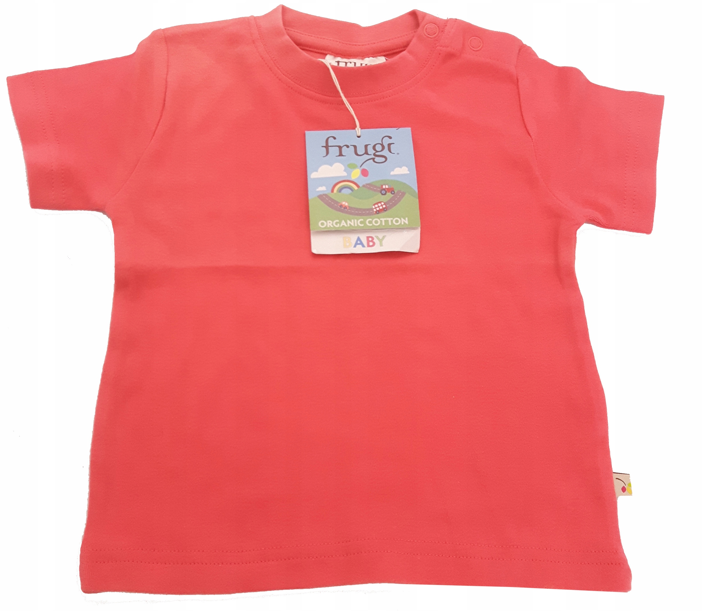 

Frugi wygodny T-shirt bawełniany _ 6-12m 68-76 cm