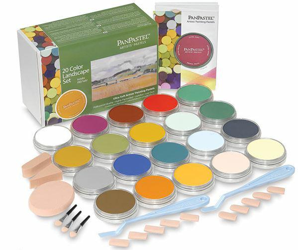 Sada 20 pastelů pro malování krajiny Landscape PanPastel