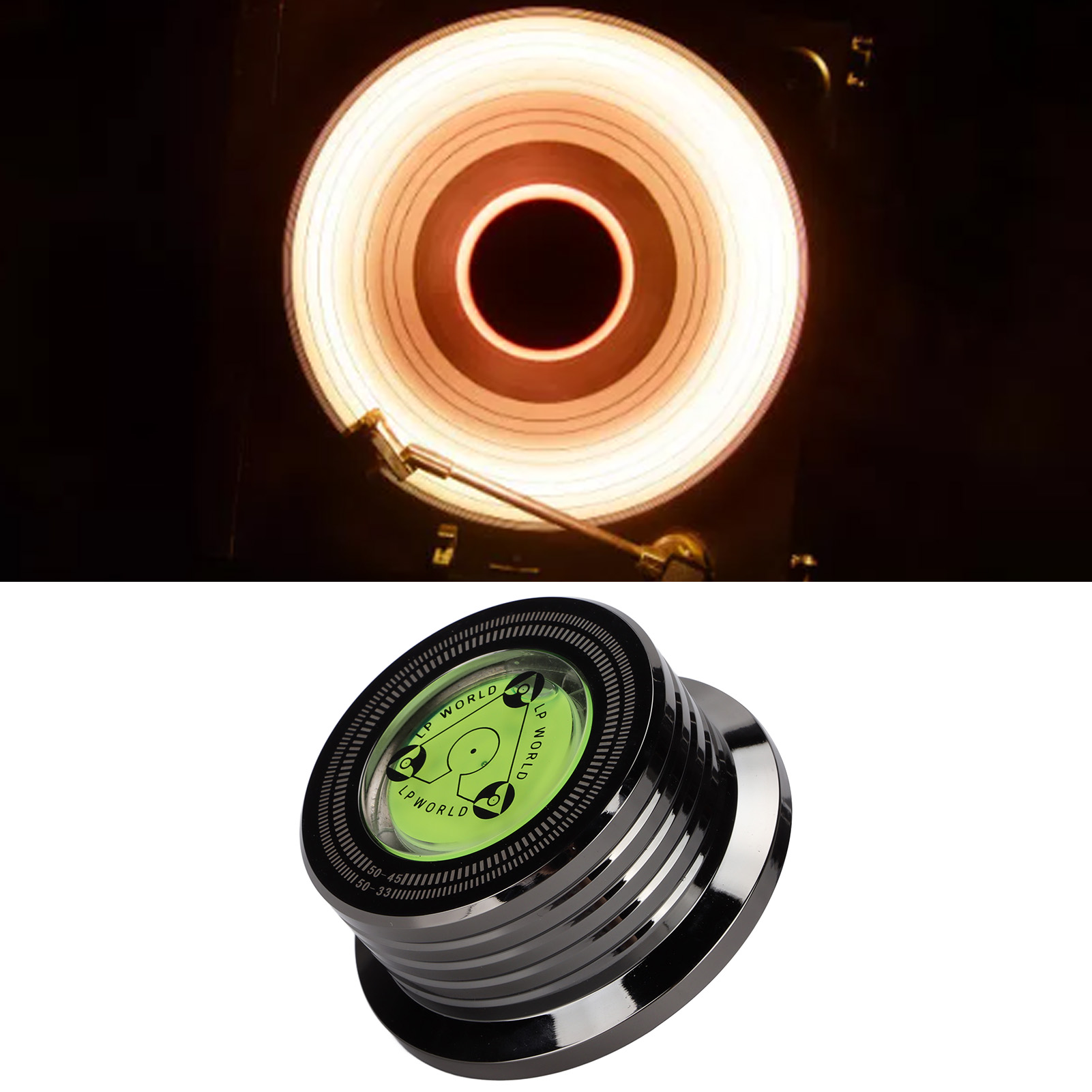 DOCISK GRAMOFONOWY STABILIZATOR PŁYTY WINYLOWEJ Stan opakowania oryginalne