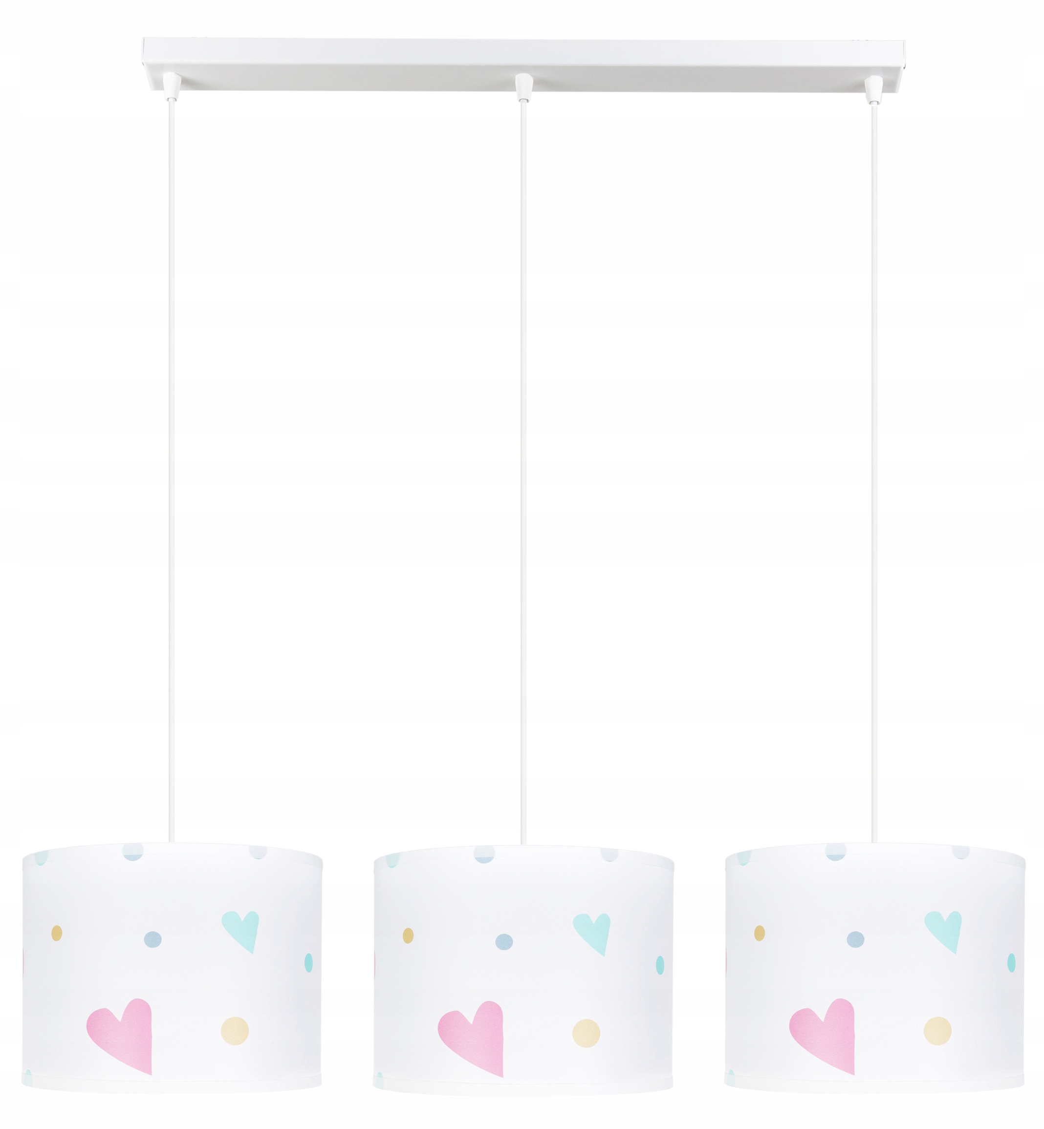 

Lampa żyrandol do pokoju dziecka pastelowe serca