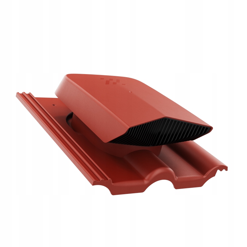 Větrací ventilátor Euronit Extra Tmavě Červený