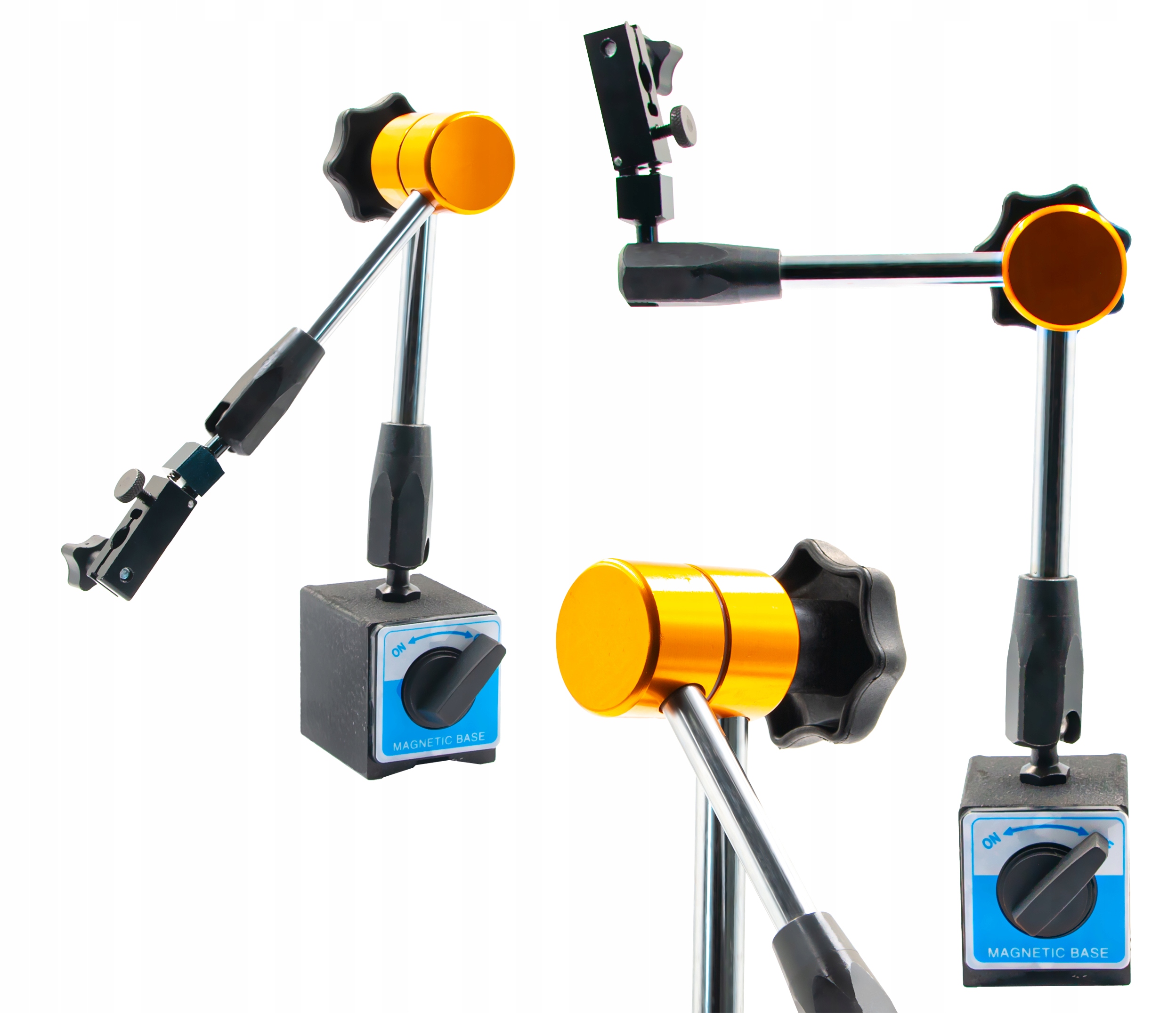 Statyw magnetyczny do czujników zegarowych przegubowy