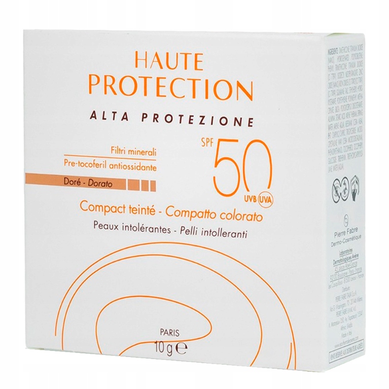 Avène Haute Protection SPF50 Dore-Dorato podkład w kompakcie 10 g