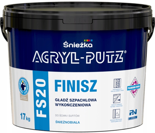 

Śnieżka Gładź Szpachlowa FS20 Wykończeniowa 17KG