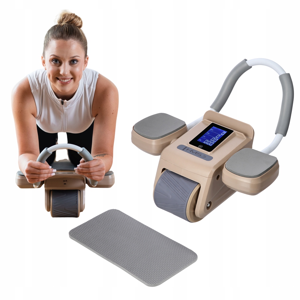 Automatické dvojité kolečko pro fitness cvičení s displejem Usb kabel