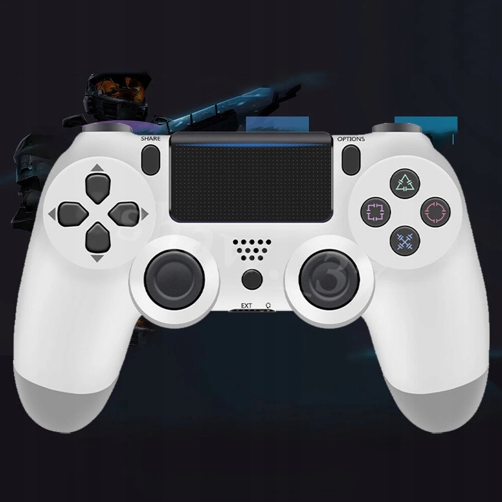 Kontroler bezprzewodowy Bedee biały z Bluetooth do PlayStation 4