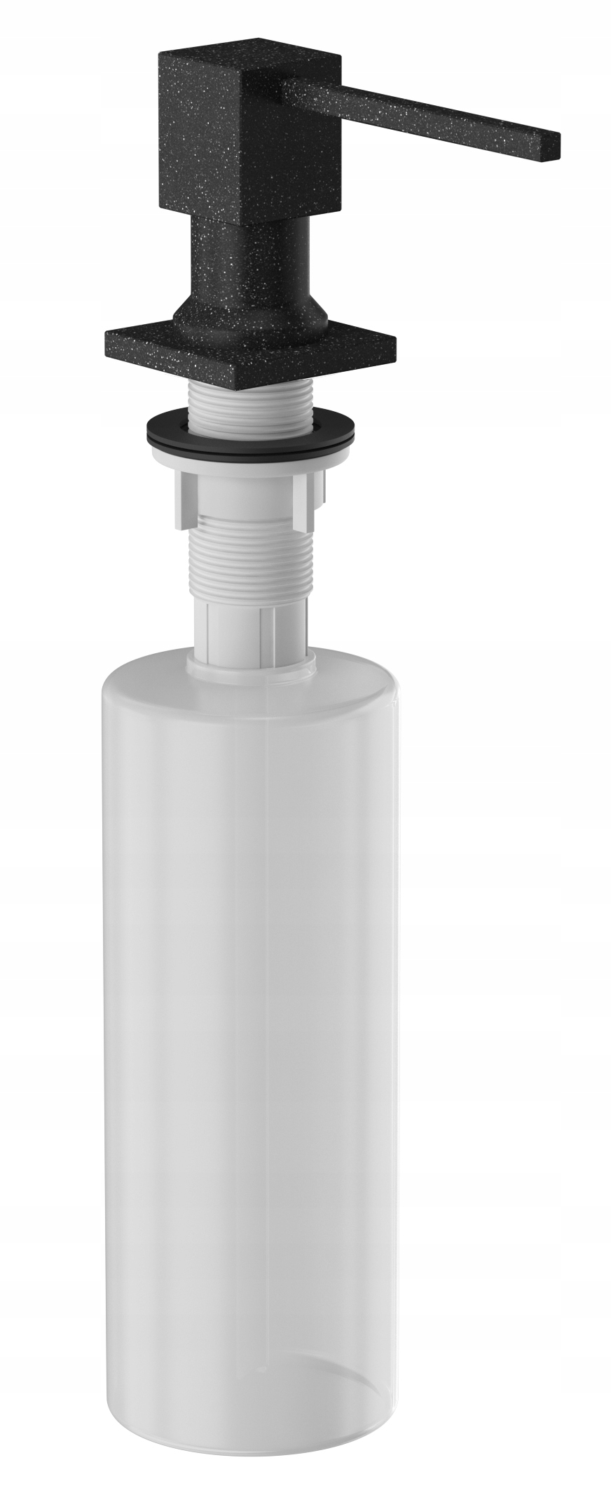 DOZOWNIK DO ZLEW ZLEWOZMYWAK GRANITOWY KWADRATOWY Pojemność pojemnika 300 ml