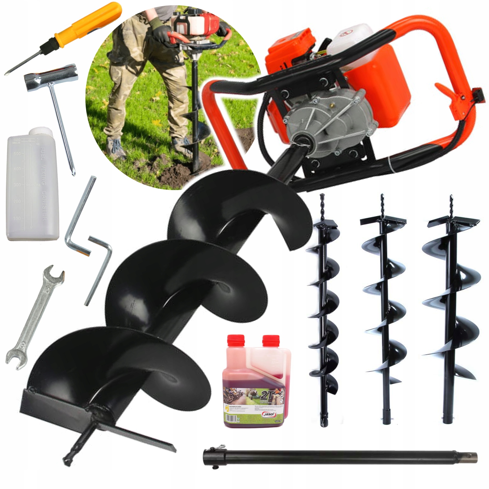 ŚWIDER SPALINOWY WIERTNICA GLEBOWA 3 WIERTŁA +OLEJ