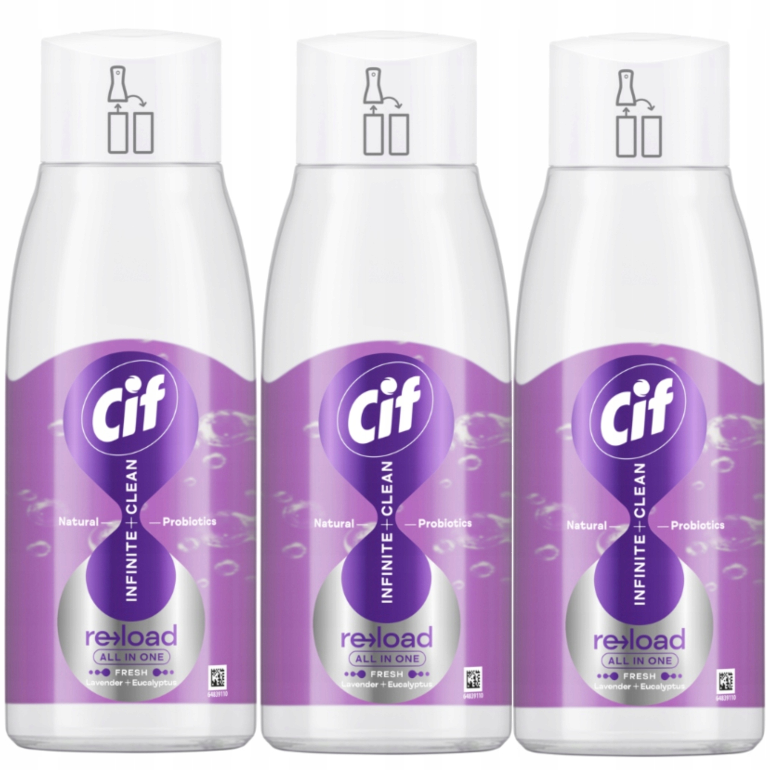 Cif Infinite Doplňková Vložka Na Čištění Levandule Eukalyptus 3x590 ml