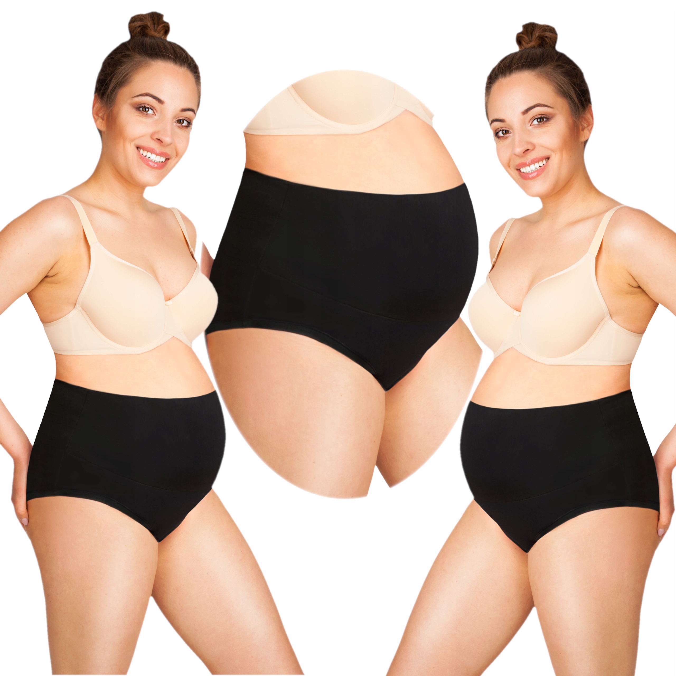 Majtki ciążowe profilowany wysoki panel