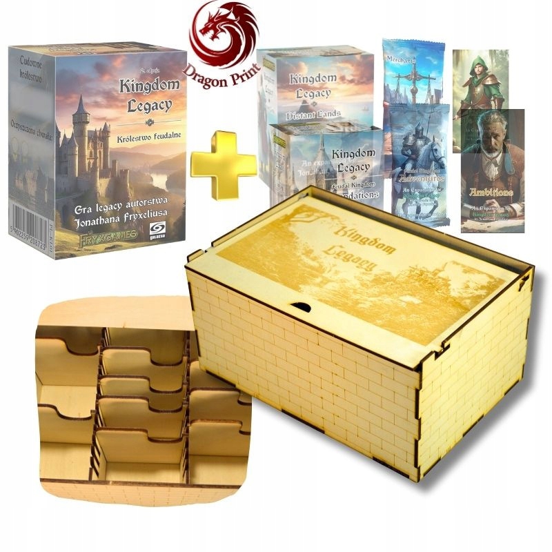 Kingdom Legacy insert mini box + 6 dodatków HDF 3 mm do złożenia