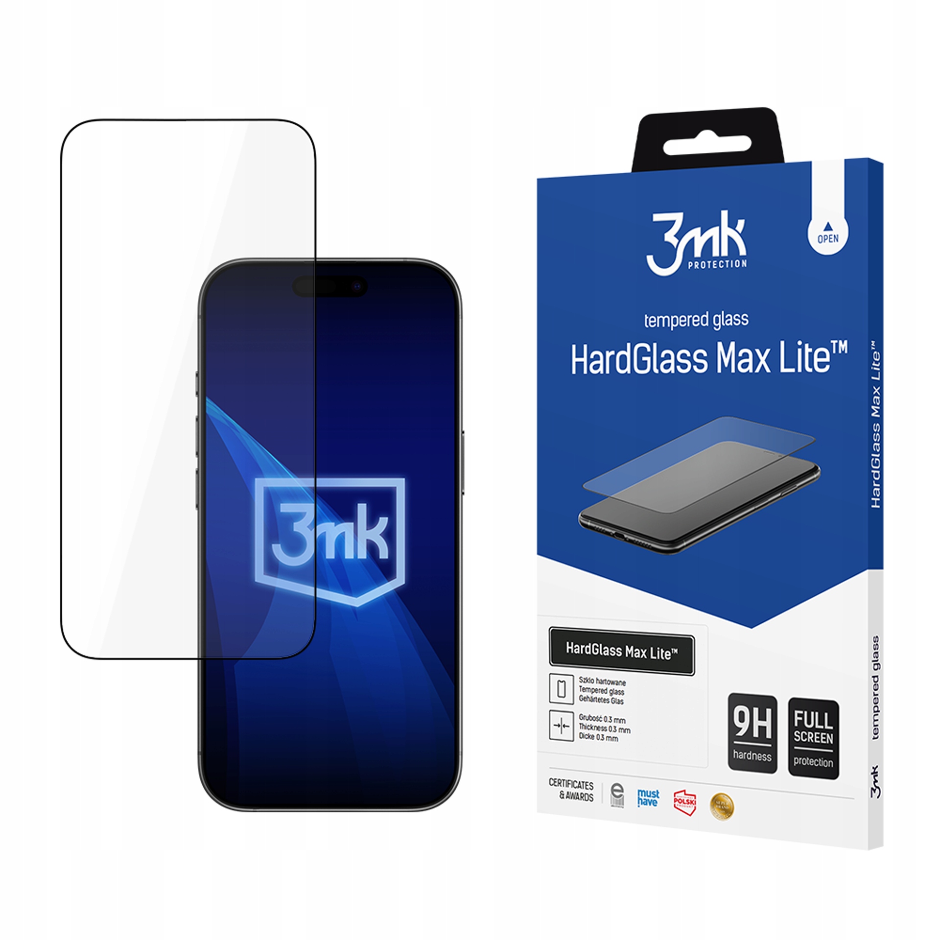 3MK Hardglass Max Lite Do Iphone Air Ochrona Ekranu Z Wysoką Wytrzymałością
