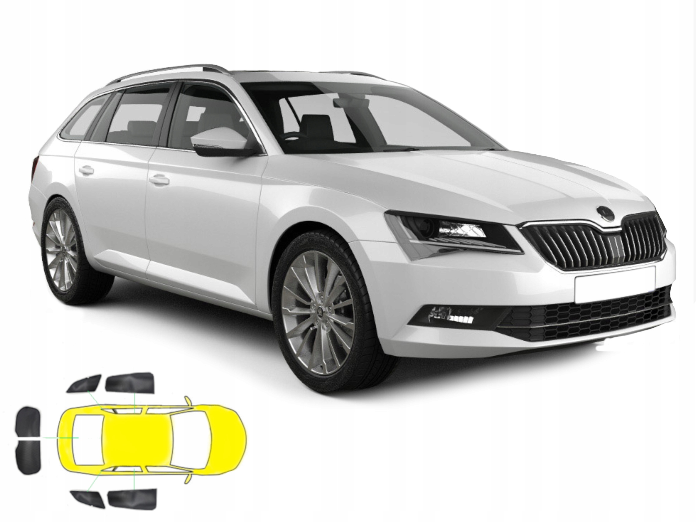 

Zasłonki przeciwsłoneczne do: Skoda Superb III kom