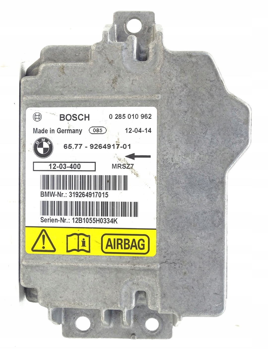 modulo SENSOR airbag airbag POWIETRZNEJ BMW Z4 E89 9264917