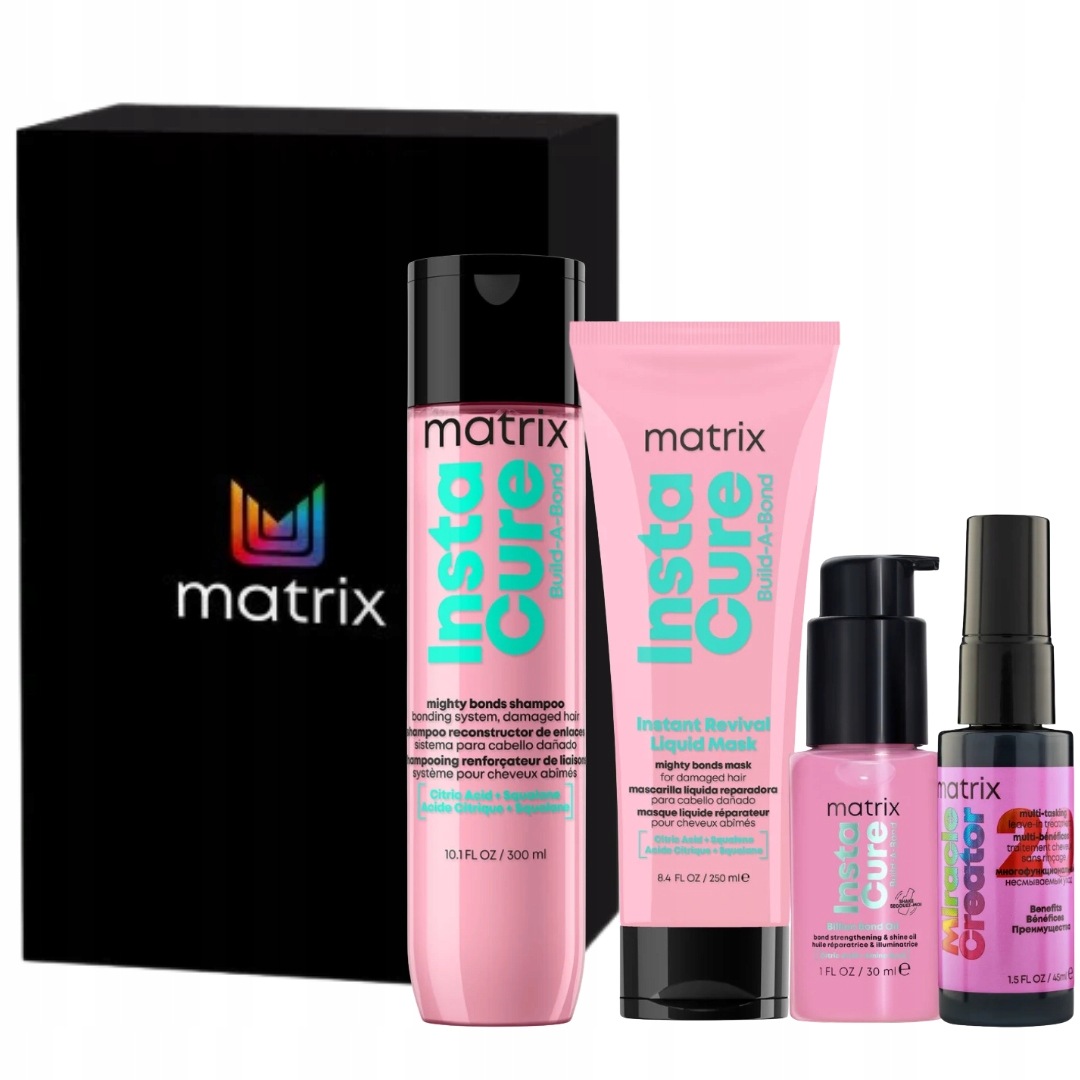 Matrix Instacure Build-A-Bond Szampon, maska, olejek do włosów 30ml
