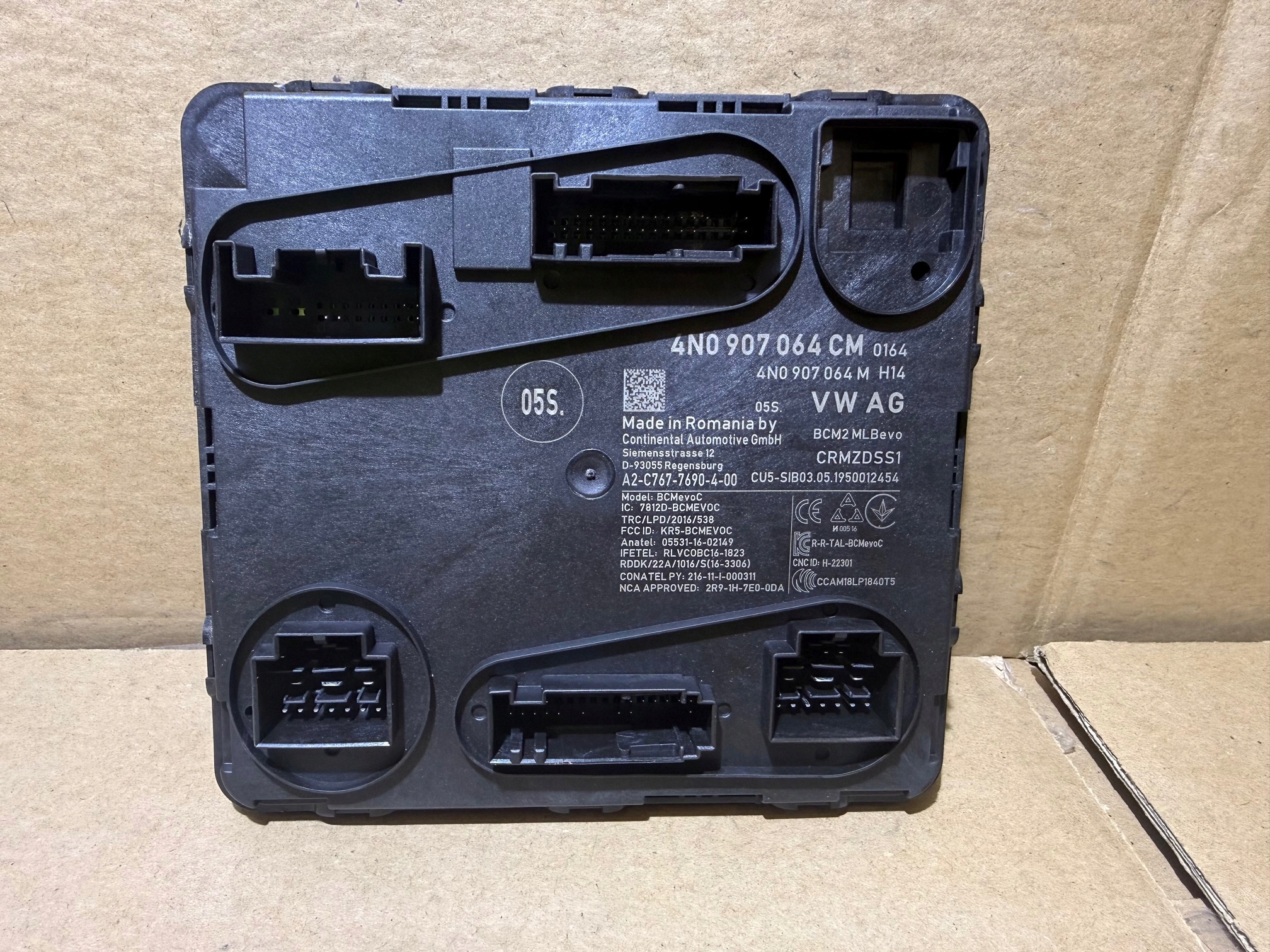 AUDI A6 C8 A7 A8 modul Bedienteil KOMFORTU 4N0907064CM