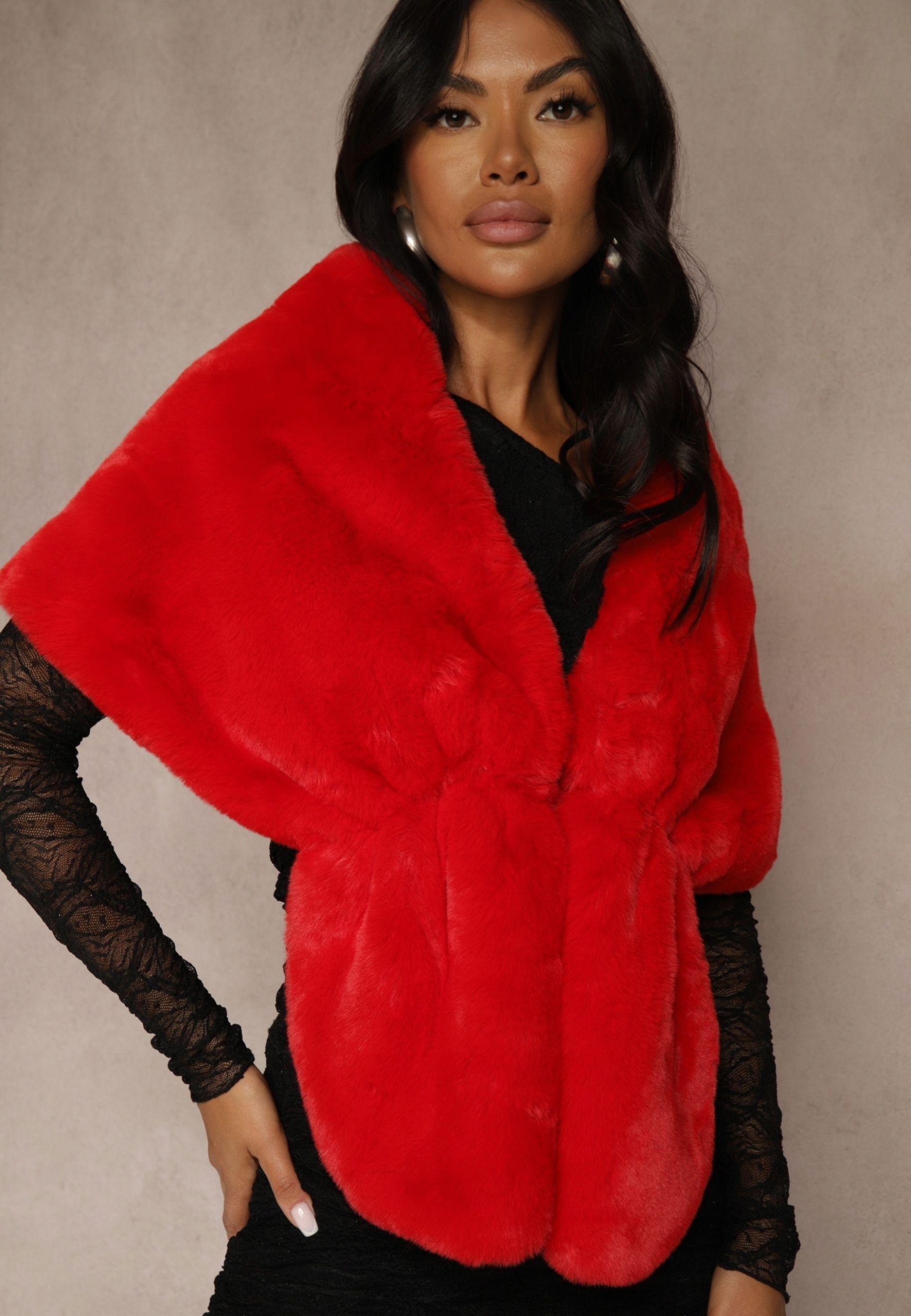 Renee Czerwone Ponczo damski