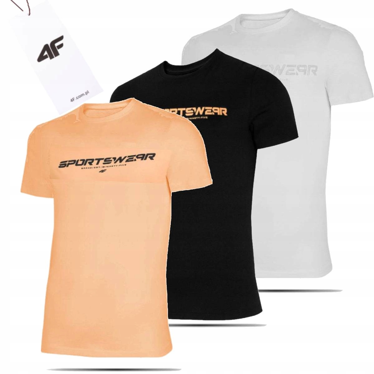 

T-shirt Męski 4F Koszulki Podkoszulki Wielopak