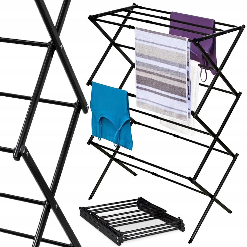 Levně Sušák Na Prádlo Stojící Vertikální Skládací Věž Stojan Na Prádlo