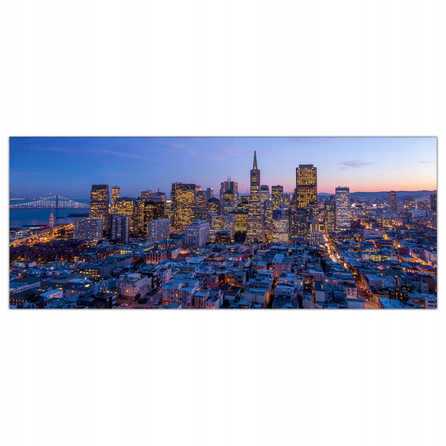 San Francisco Město 125x50 Panel tvrzené sklo