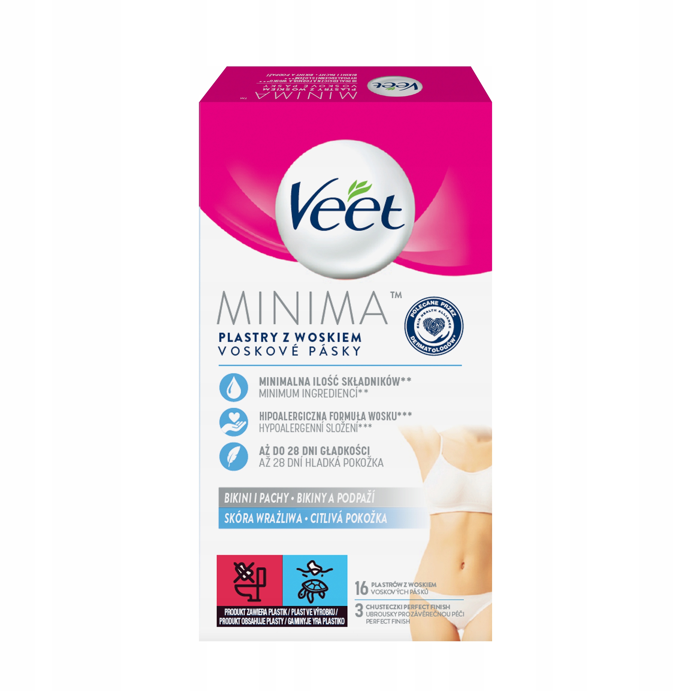 

Veet Plastry wosk do depilacji bikini i pach 16szt