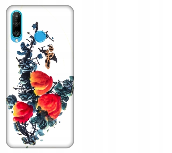 

Etui pokrowiec Huawei P30 Lite Kwiaty akwarela chi