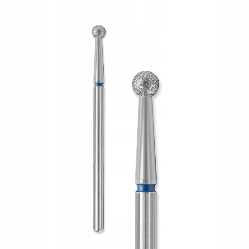 FREZ DIAMENTOWY DO SKÓREK KULKA 4 mm ŚREDNI NIEBIESKI