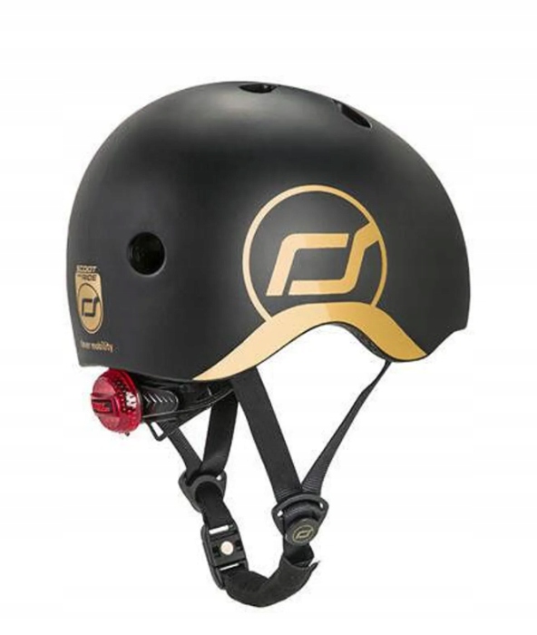 Scoot & Ride Kask Ochronny S-m dla dzieci 3+ Gold