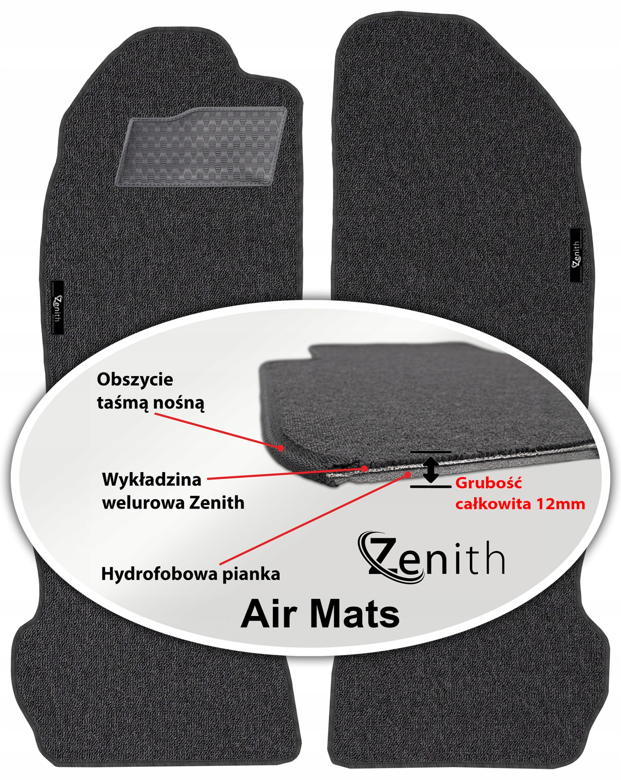 Ford Fusion Minivan 2002-2005 Velúrové koberčeky do auta Zenith Air Mats