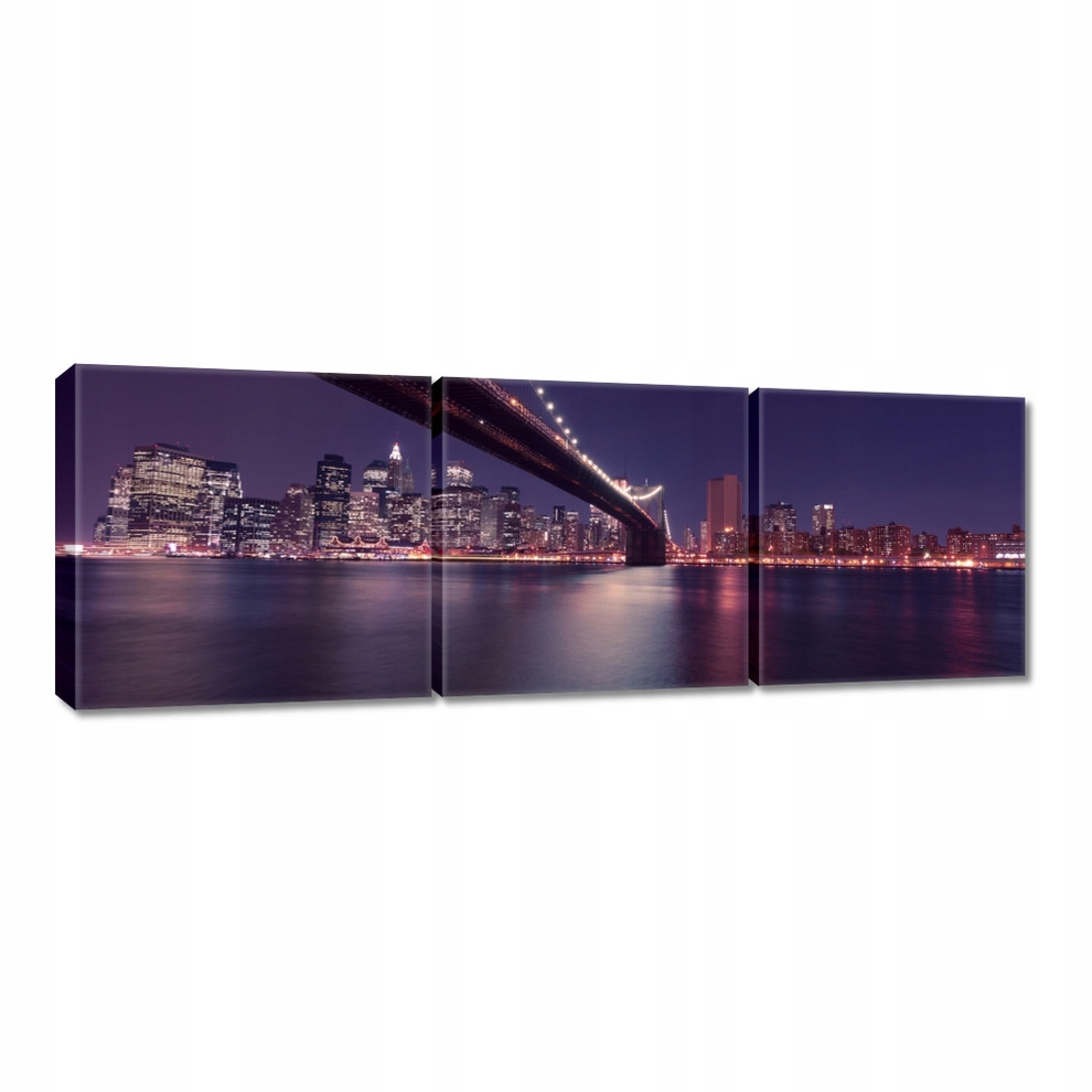 

Obrazy 60x20 Most nocą Usa Nowy York