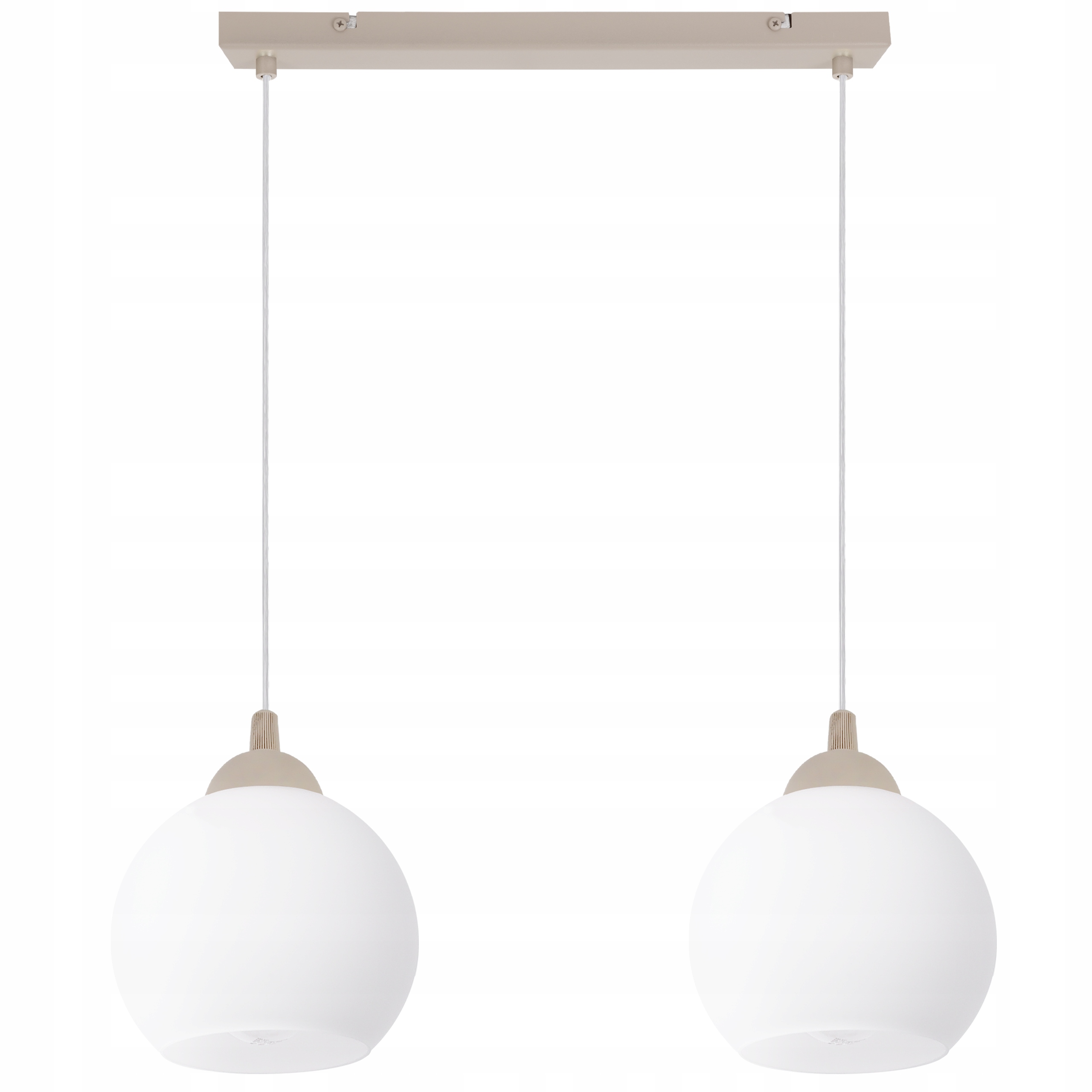 Závěsná Stropní Lampa Lustr Béžová Dvojitá Lišta Do Jídelny Kuchyně