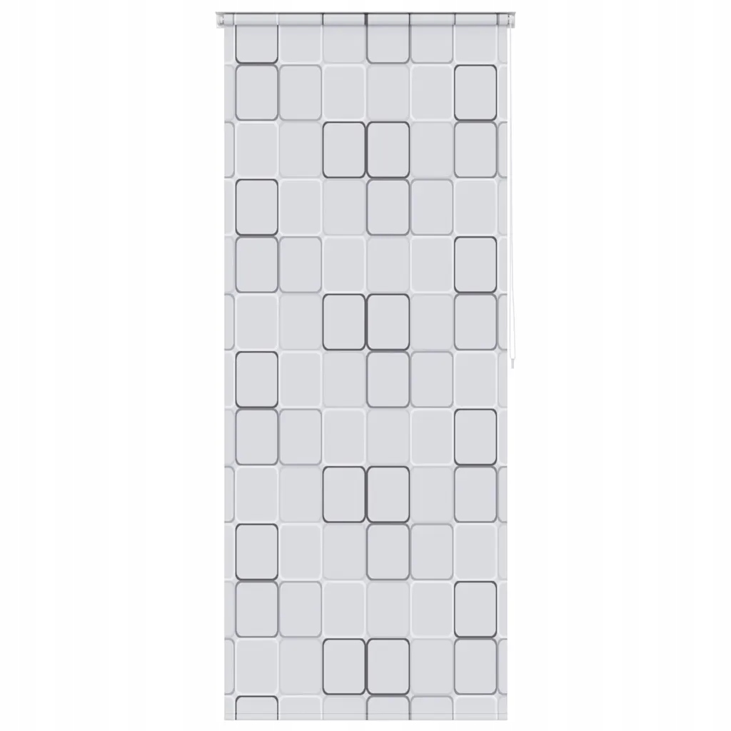 Voděodolná a rychleschnoucí sprchová roleta Eva 100 x 240 cm, vzor čtverec