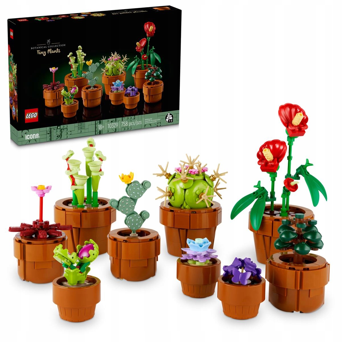 stavebnice Lego Icons 10329 Malé rostlinky