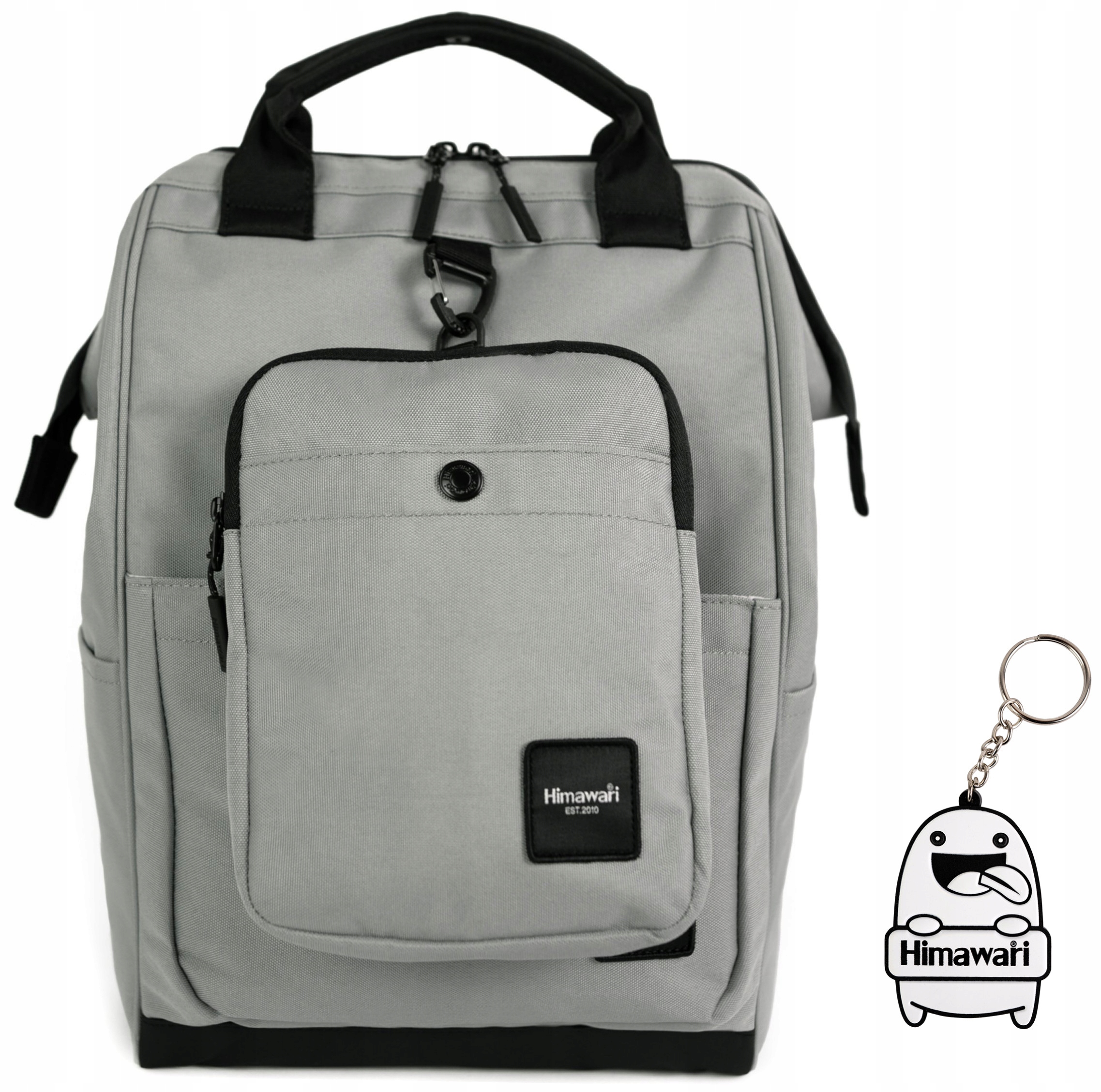 Batoh Himawari Case M multifunkční každodenní batoh na nákupy, šedý