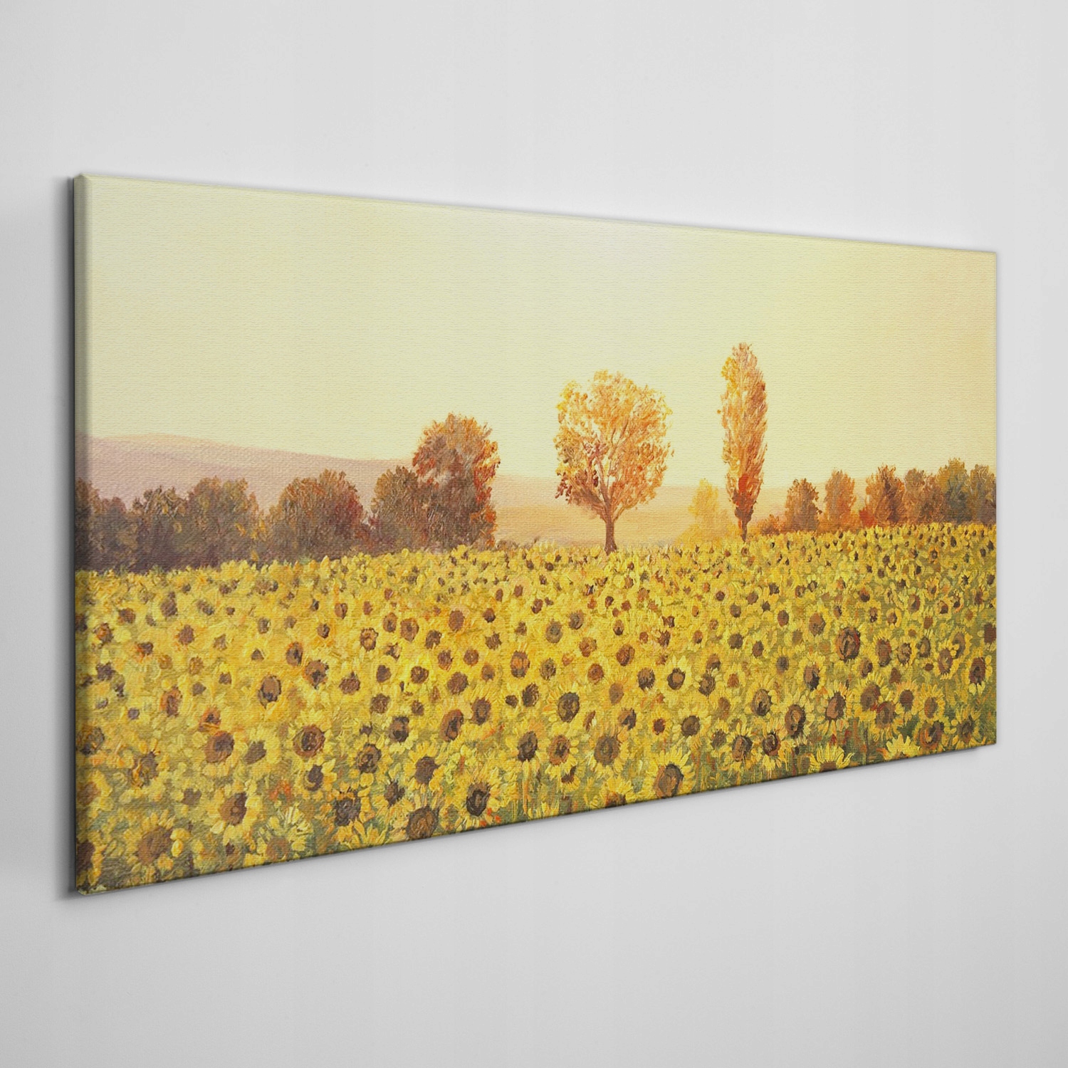 

Obraz na płótnie Kwiaty słoneczniki drzewa 120x60