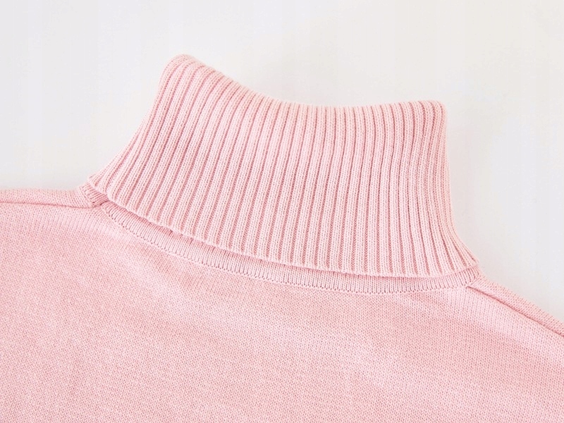 sweter dziewczyny sweter z dzianiny 0F1 Wzór dominujący bez wzoru