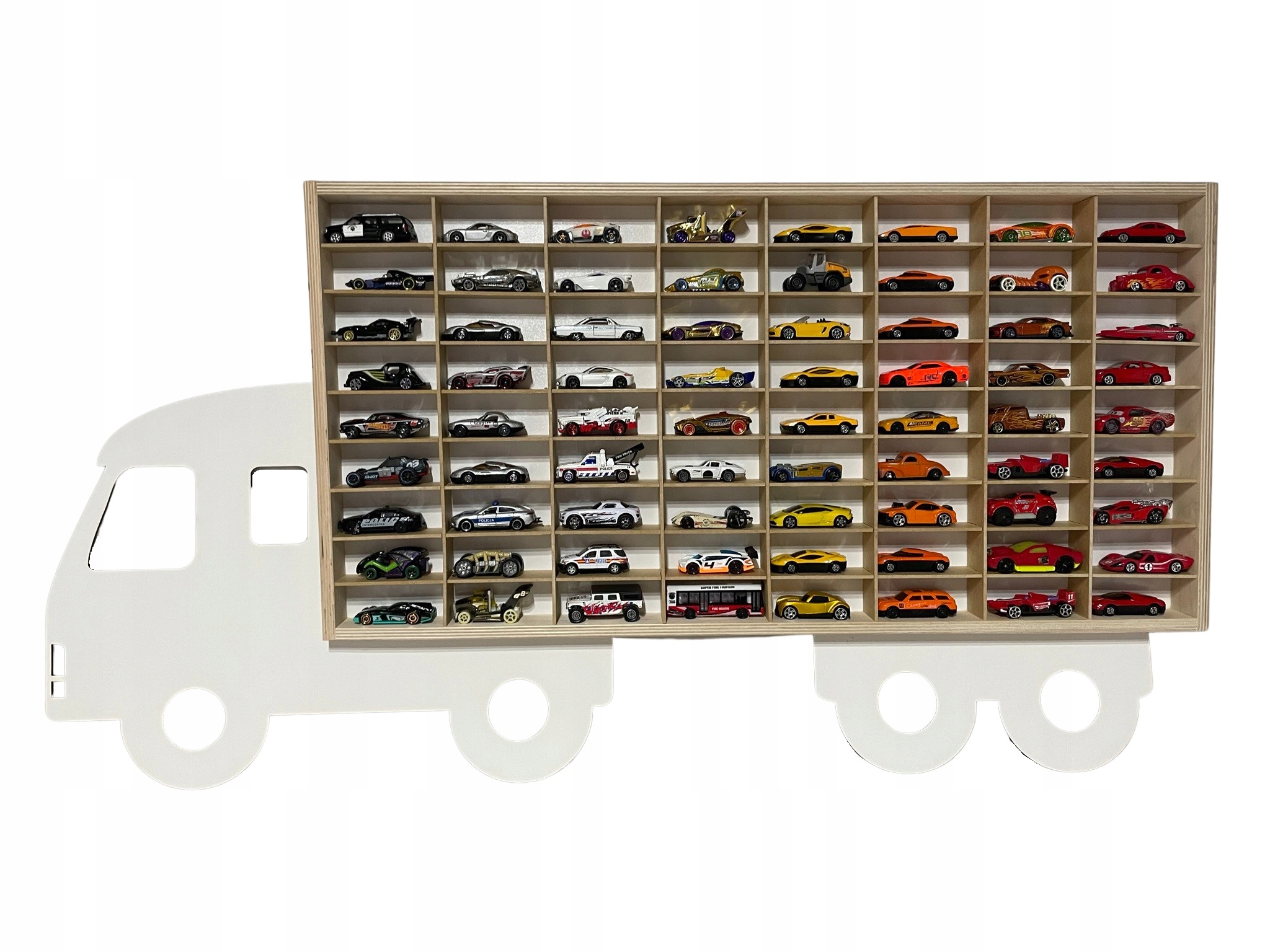 БЕЛАЯ полка TIR na resoraki HOT WHEELS машинки