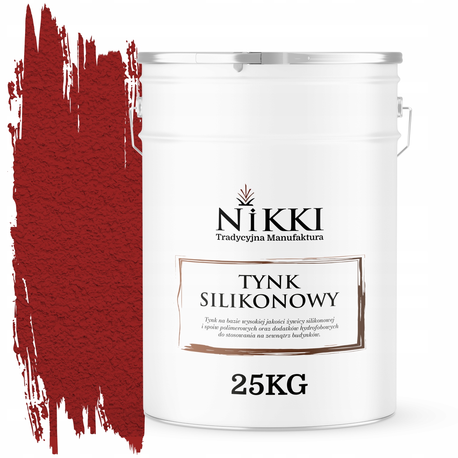 Silikónová Fasádna Omietka Červená Ral 3001 25 Kg Baranek Granulácia 2.0 mm