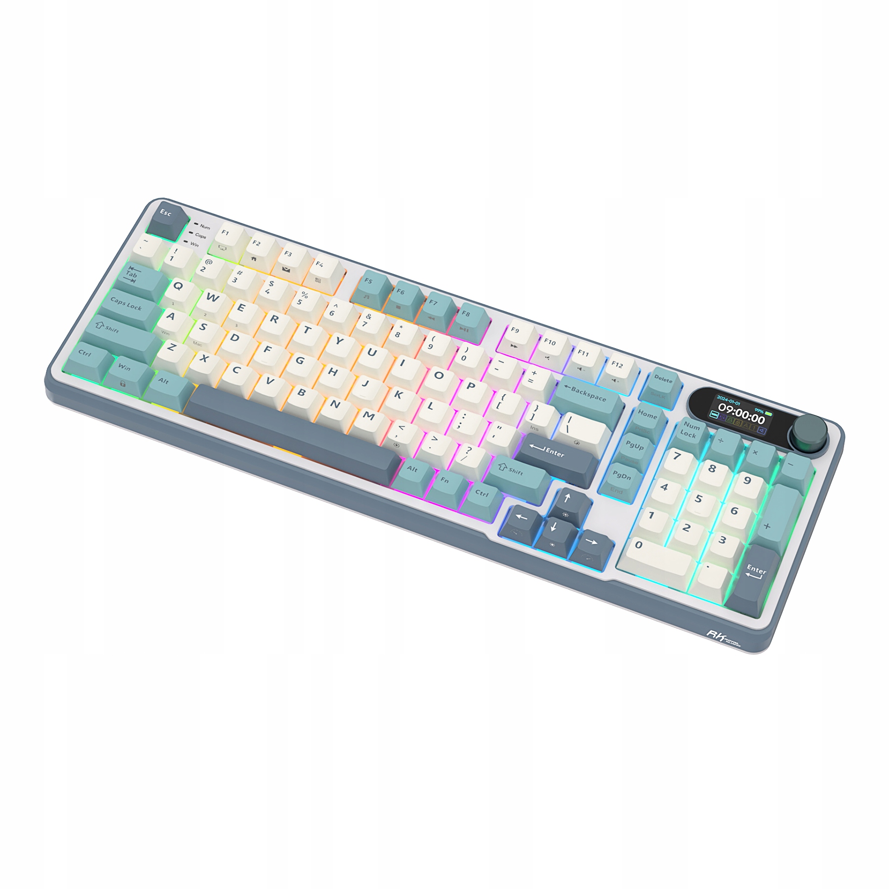 ROYAL KLUDGE RK-S98 Light Cloud Gaming Keyboard Chartreuse switch — 7