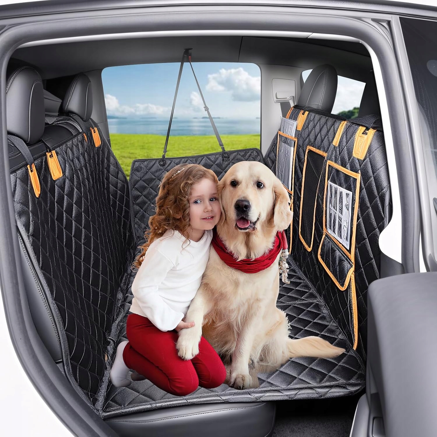 Levně Pelíšek pro psa kočku Do Auta ShowEv 60 X 125 X 40 CM Celé Sedadlo