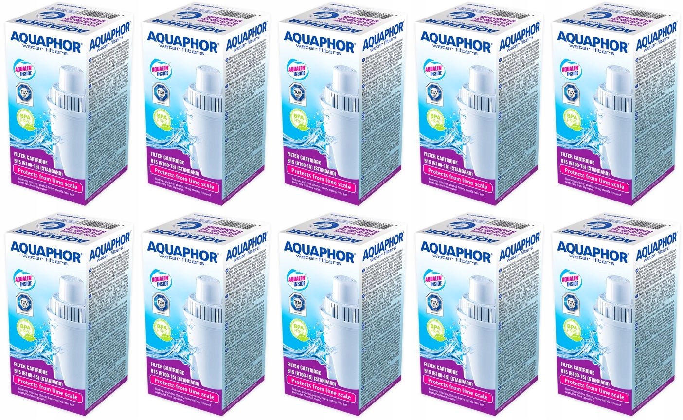 

10x Wkład Filtr Aquaphor Standard Do Brita Dafi