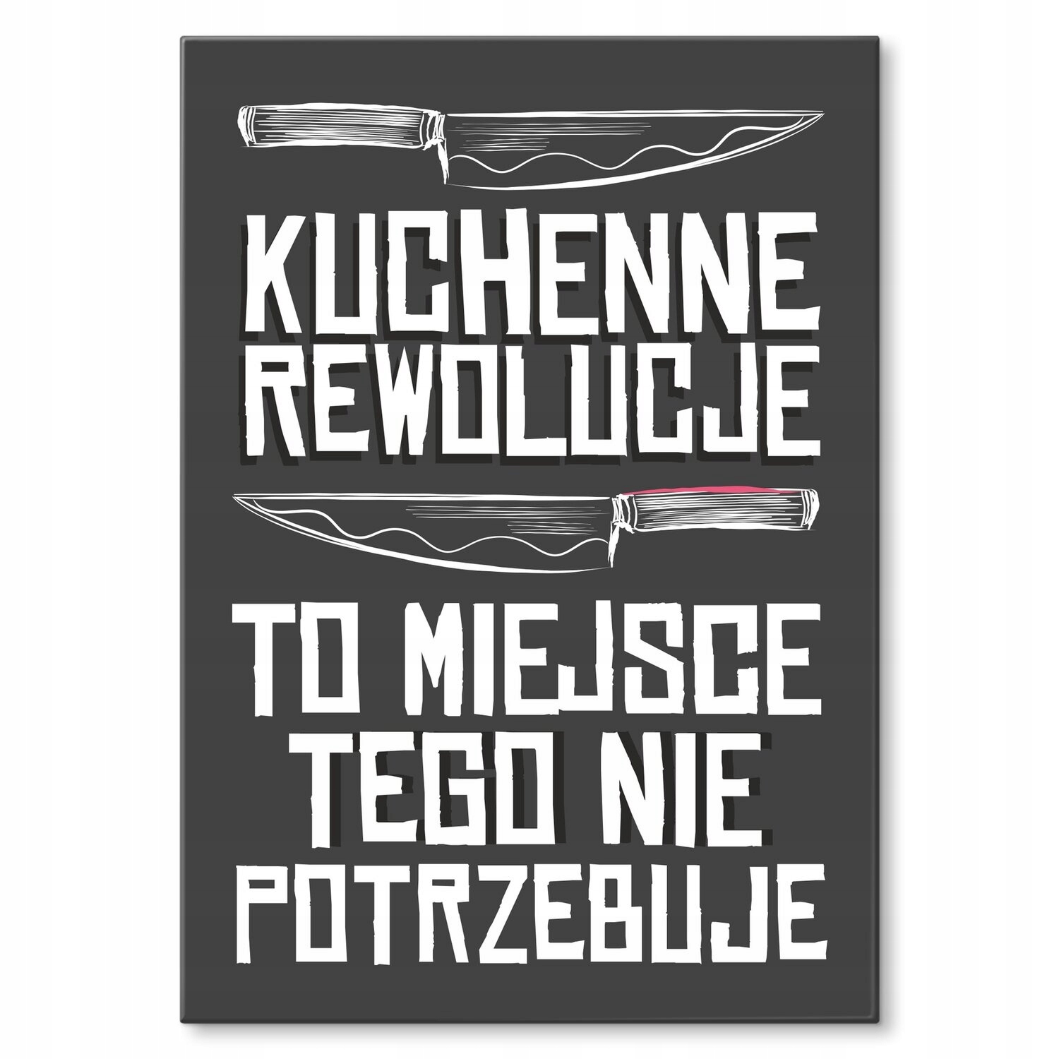 Kovový plakát Kuchyňské revoluce Dárek 30 x 42 cm