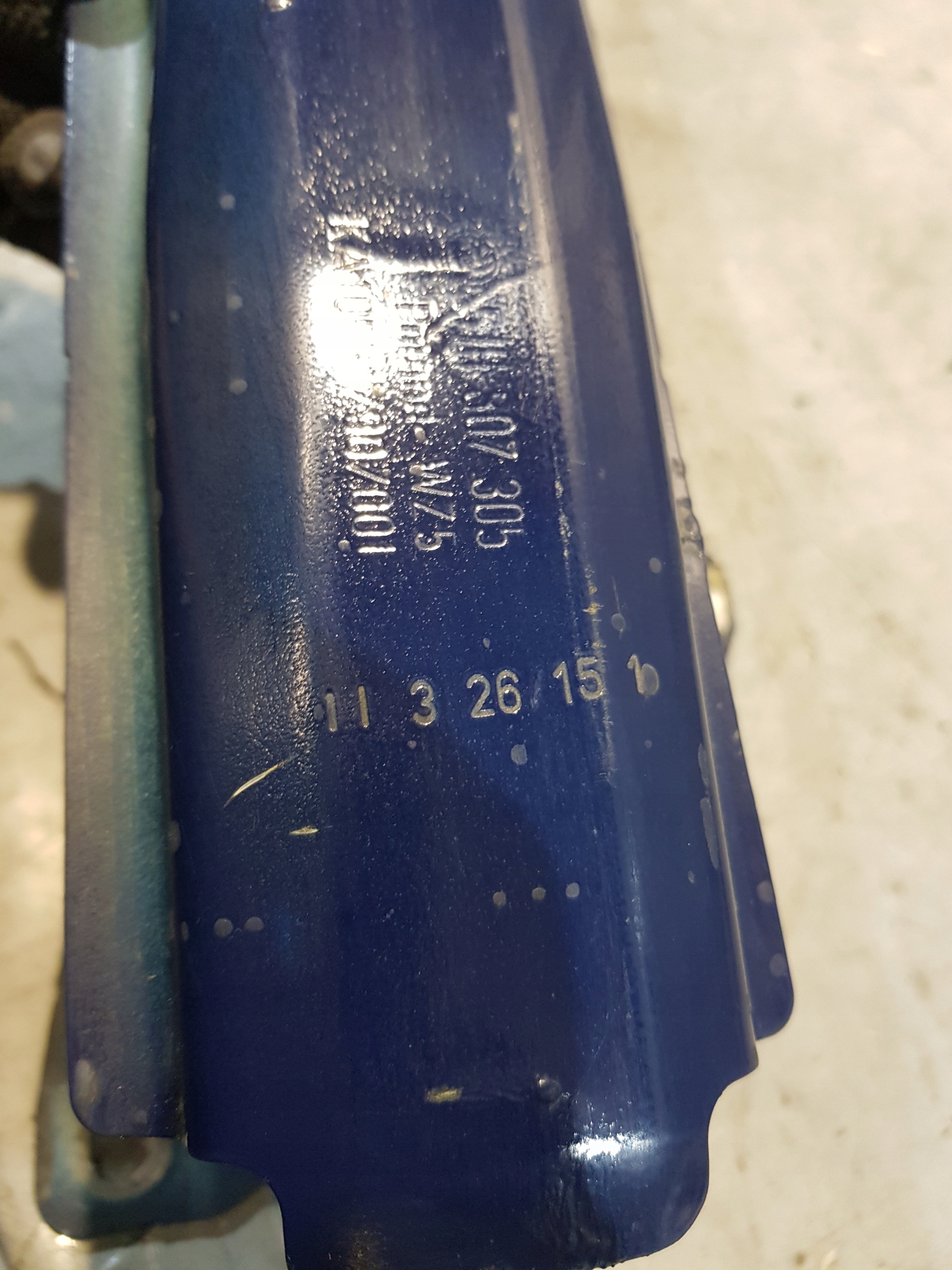 SKODA RAPID II sider below bumper rear