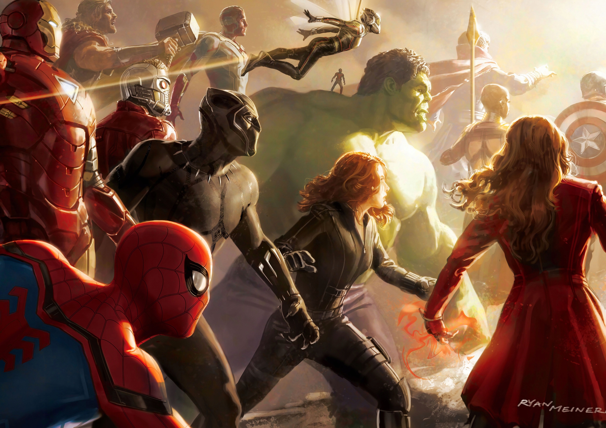 Opłatek na Tort MARVEL AVENGERS Wydruk Cukrowy A4