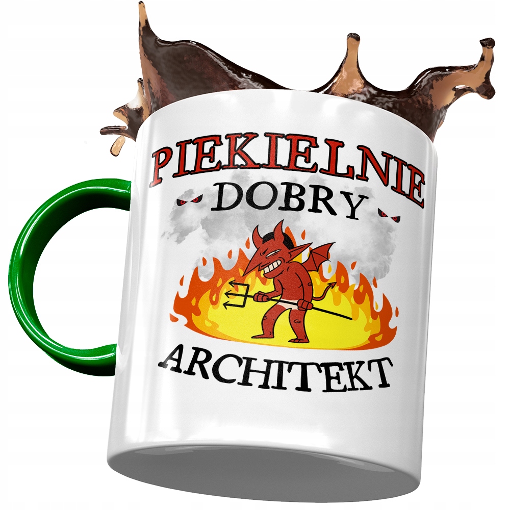 

Kubek Zielony Dla Architekta Piekielnie Dobry