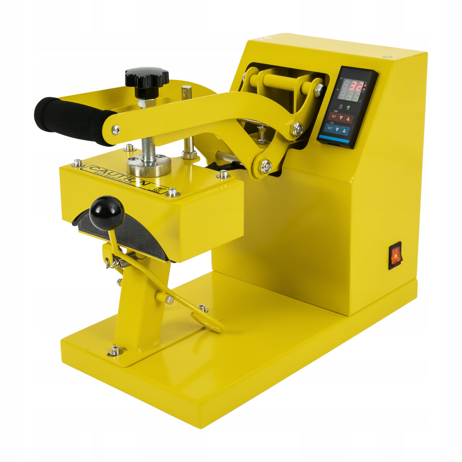 Ręczny, prosty praso-opalacz do kapsli - żółty Stan opakowania oryginalne