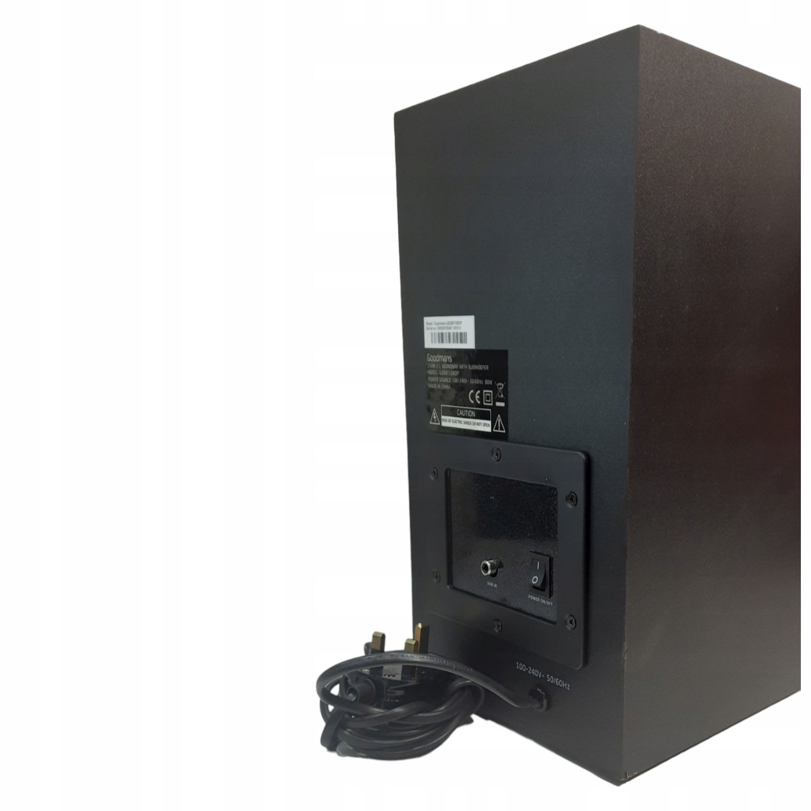 Subwoofer + Soundbar GOODMANS / NIEUŻYWANY Model GDSB04BT50