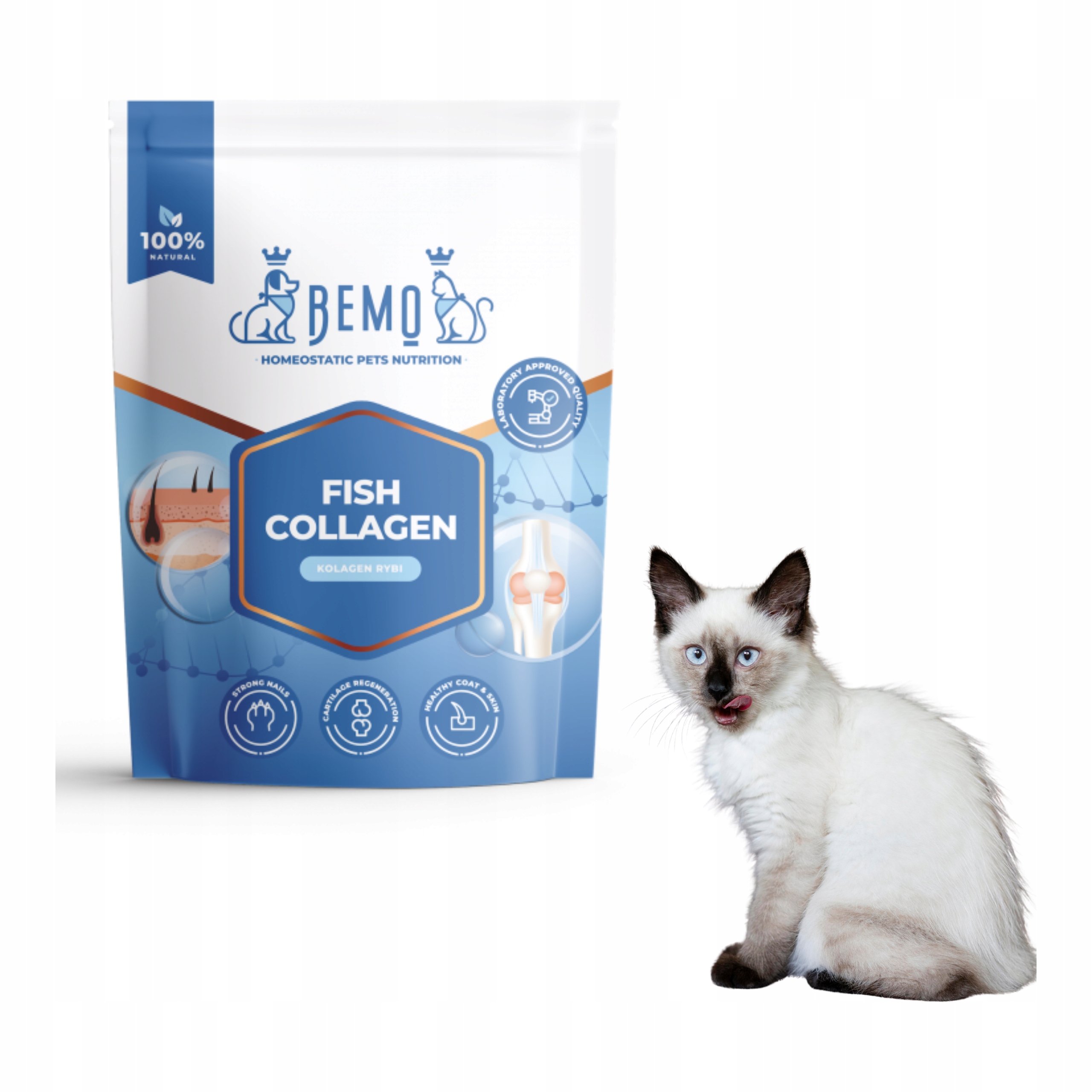 Levně Kolagen pro kočky Bemo Fish Collagen 600 g doplněk stravy pro ryby