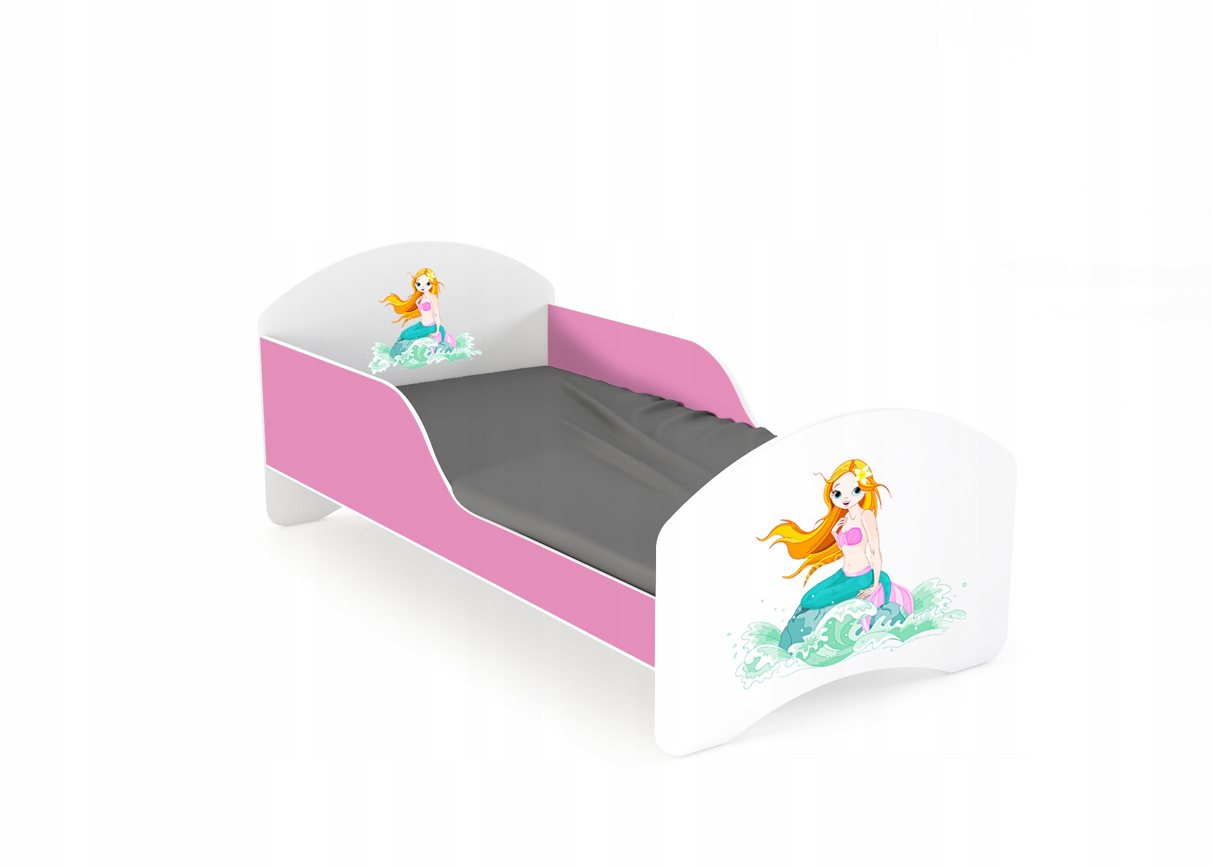 Łóżko dziecięce LEO2 140x70 biało-różowe Marka Lendo